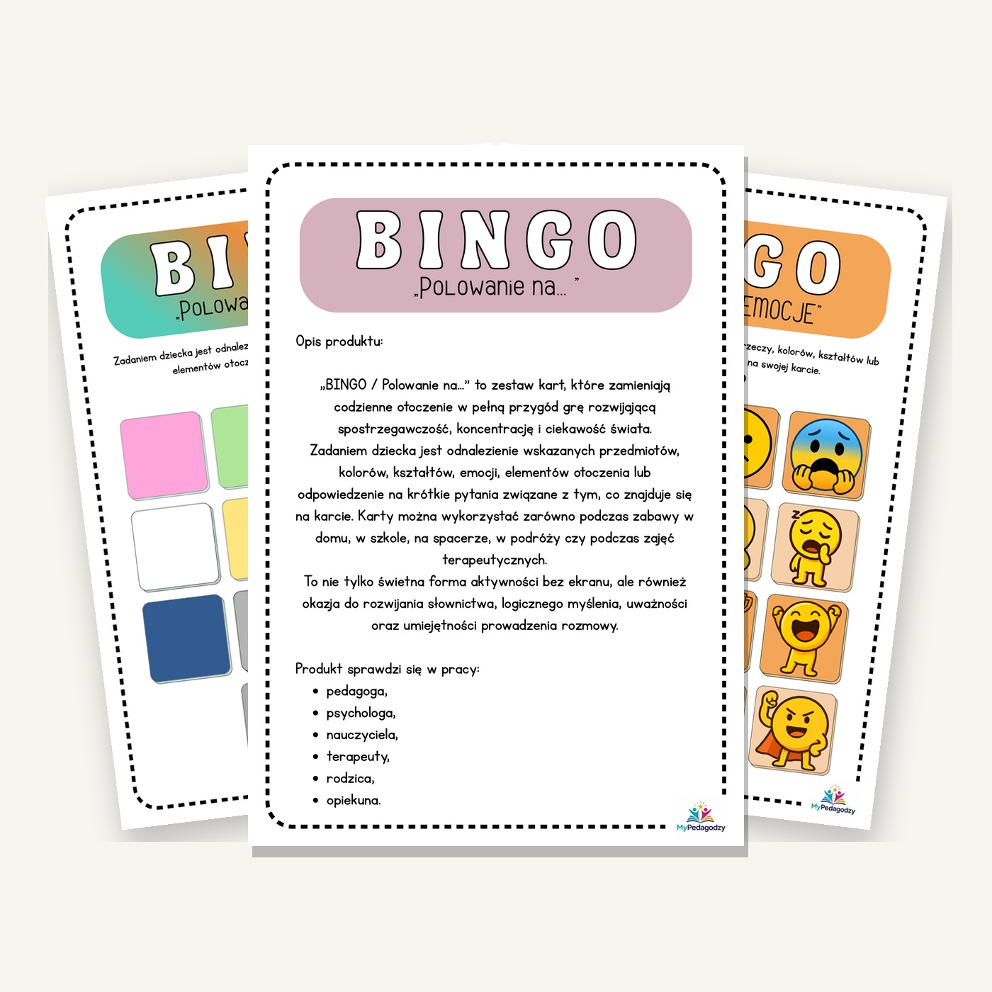 BINGO „Polowanie na…” - zestaw kart