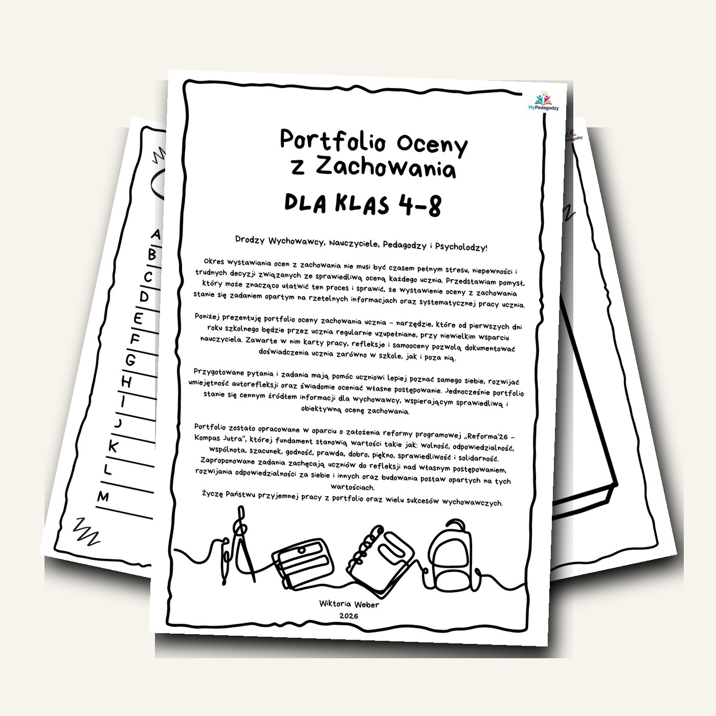 PORTFOLIO - Ocena zachowania ucznia klas 4–8