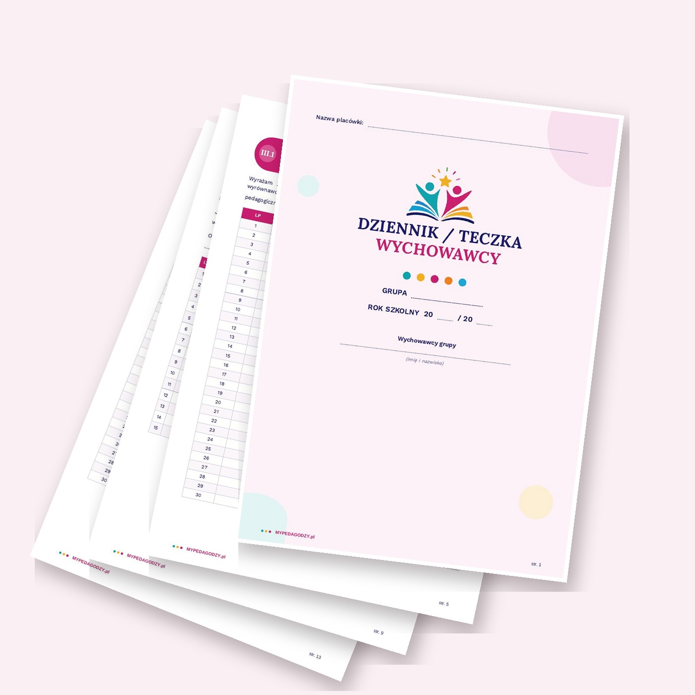 Interaktywna teczka wychowawcy przedszkola-
kompletna dokumentacja pracy wychowawcy