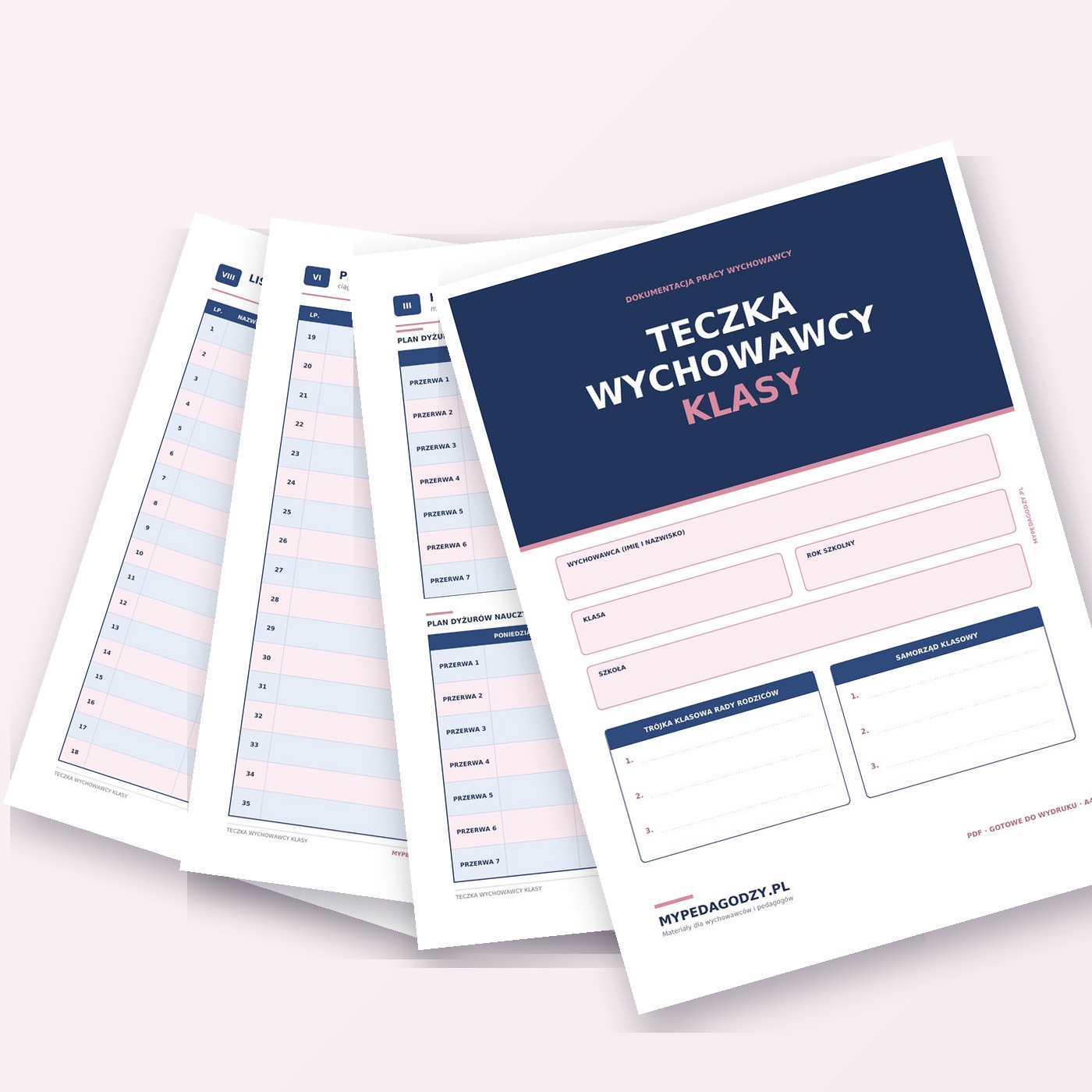 Interaktywna teczka wychowawcy-
kompletna dokumentacja pracy wychowawcy